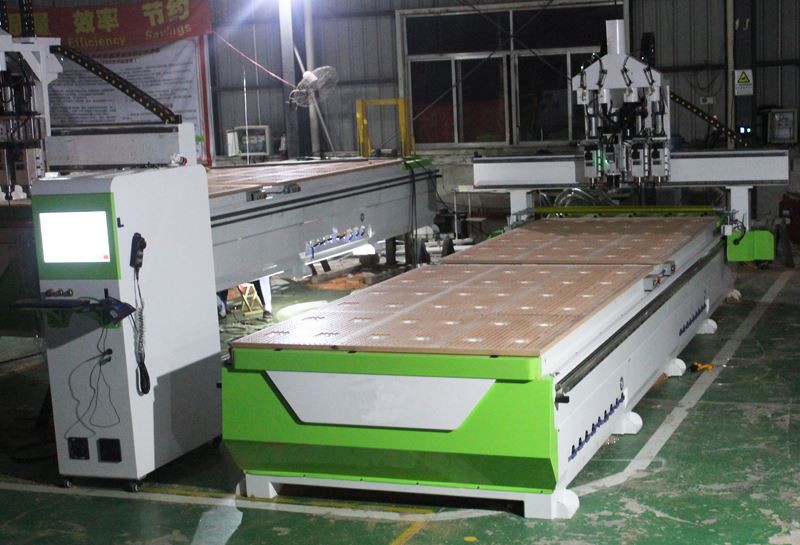 double tables four process cnc router 