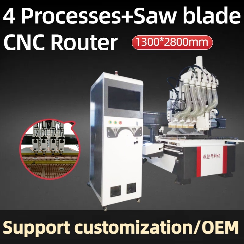What are the four processes of CNC Router?